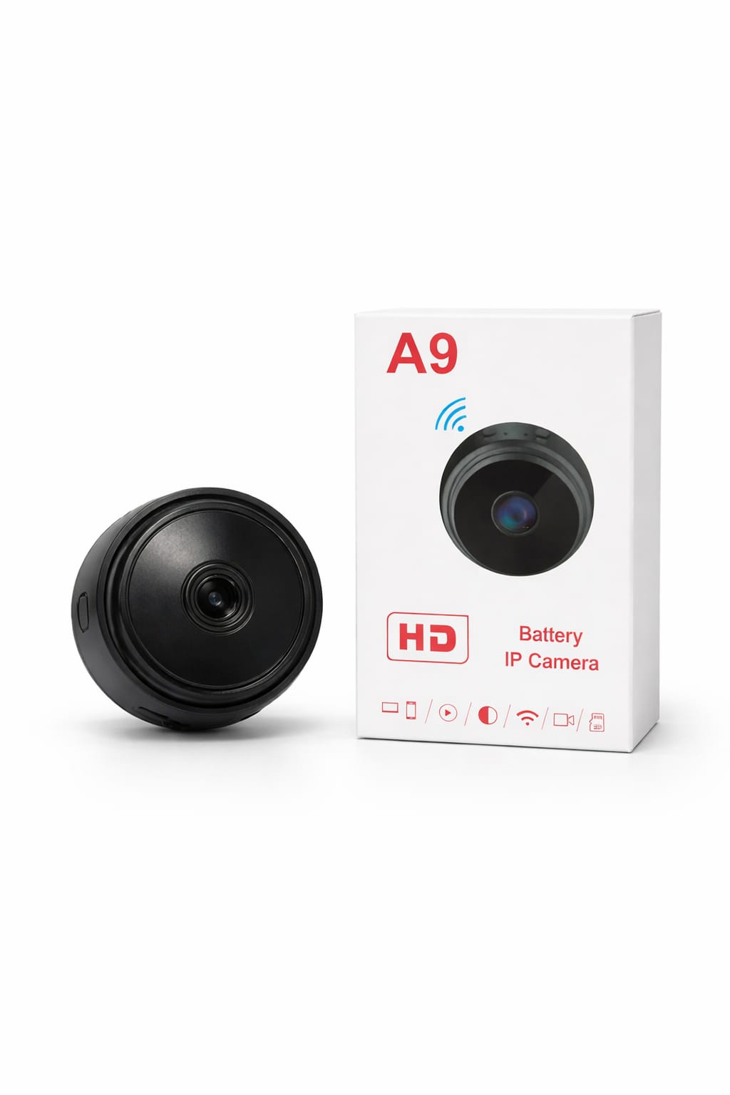 Mini Akku IP Kamera HD mit WLAN (A9 Modell)